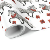 Charismatic IJslands paard voor kerstmis Cadeaupapier (Rol Hoek)