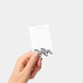 Charismatisch IJslands paard in Tölt Badge (Handheld)