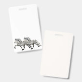 Charismatisch IJslands paard in Tölt Badge (Voor- en achterkant)