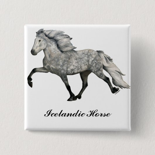 Charismatisch Vierkante Button 5,1 Cm (Voorkant)