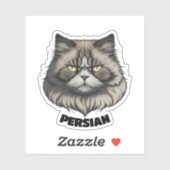 Charismatische Perzische Kat Sticker (Vel)
