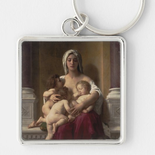 Chariteit van William Adolphe Bouguereau Sleutelhanger (Voorkant)