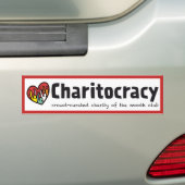 Charitocratische Bumpersticker (Op auto)