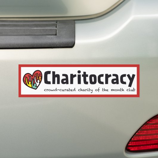 Charitocratische Bumpersticker (Op auto)