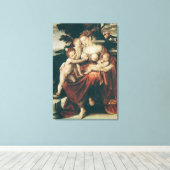 Charity, 1544-58 canvas afdruk (Insitu (Houten vloer))
