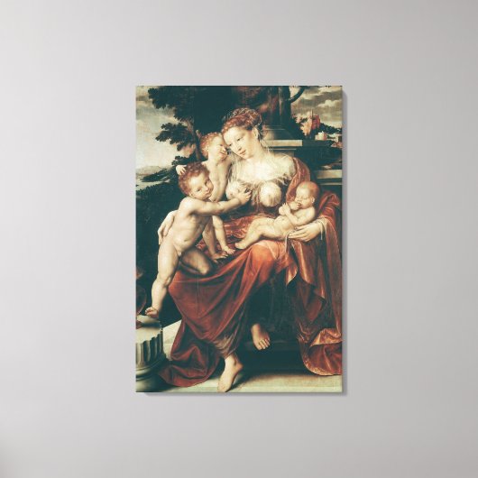 Charity, 1544-58 canvas afdruk (Voorkant)