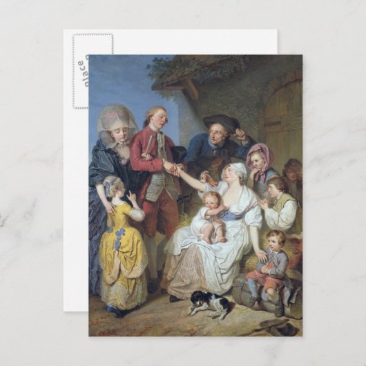 Charity, 1777 briefkaart (Voorkant / Achterkant)