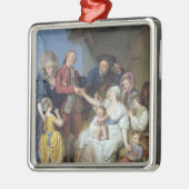 Charity, 1777 metalen ornament (Links)