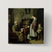 Charity 2 vierkante button 5,1 cm (Voorkant)