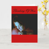 Charity Angel, aan je denken Kaart (Gele Bloem)