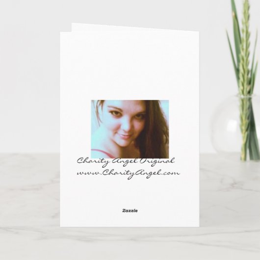 Charity Angel Aanmoediging Kaart (Achterkant)