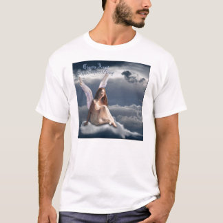 Charity Angel-muziekengel in het wolkenshirt T-shirt