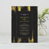 Charity Art Auction Party Kaart (Staand voorkant)