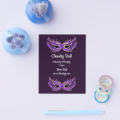 Charity ball maskerade party flyer (Enkel)