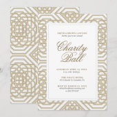 Charity Ball Party Kaart (Voorkant / Achterkant)