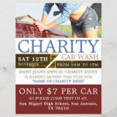 Charity Car Wash Event Adverteren Flyer (Voorkant)