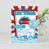 Charity car wash fundraiser PTA PTO kerk Kaart (Staand voorkant)