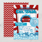 Charity car wash fundraiser PTA PTO kerk Kaart (Voorkant / Achterkant)