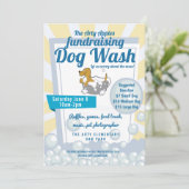 Charity dog wash fundraiser PTA PTO kerk Kaart (Staand voorkant)