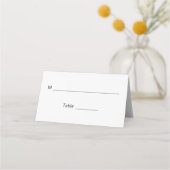 Charity Donation with Table Seating Number Wedding Plaatskaartje (Voorkant)