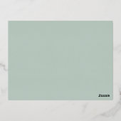 Charity Festive Feast kerstevent green Silver Folie Feestdagen Briefkaart (Achterkant)