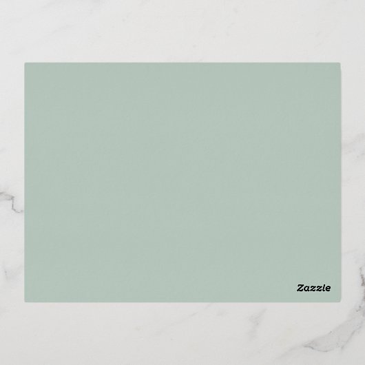 Charity Festive Feast kerstevent green Silver Folie Feestdagen Briefkaart (Achterkant)