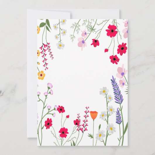 Charity fundraiser PTA PTO Spring festival nodigt  Kaart (Achterkant)