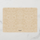 CHARITY GALA BALL elegant evenement bordeaux rood  Folie Uitnodiging (Achterkant)