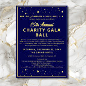 Charity Gala Ball Silent Veiling Elegant Blauw Gou Kaart