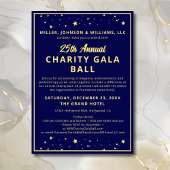 Charity Gala Ball Silent Veiling Elegant Blauw Gou Kaart