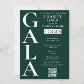 Charity Gala Fondsenwervingsactiviteit QR-code Log Kaart (Voorkant)