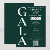 Charity Gala Fondsenwervingsactiviteit QR-code Log Kaart (Voorkant / Achterkant)
