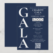Charity Gala Fondsenwervingsactiviteit QR-code Log Kaart (Voorkant / Achterkant)