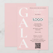 Charity Gala Fondsenwervingsactiviteit QR Code Log Kaart (Voorkant / Achterkant)