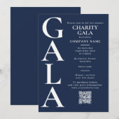 Charity Gala Fondsenwervingsactiviteit QR Code Mar Kaart (Voorkant / Achterkant)