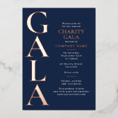 Charity Gala Sjabloon Fundraising Event Blauw (Voorkant)