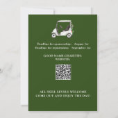 Charity Golf Toernooi Kaart (Achterkant)