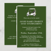 Charity Golf Toernooi Kaart (Voorkant / Achterkant)
