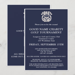 Charity Golf Toernooi Logo QR Code Kaart