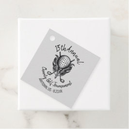 Charity Golf Tournament Ball T-shirt Clubs Course Bedankjes Labels