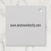 Charity Golf Tournament Ball T-shirt Clubs Course Bedankjes Labels (Achterkant)