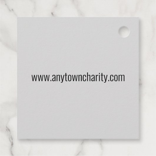 Charity Golf Tournament Ball T-shirt Clubs Course Bedankjes Labels (Achterkant)