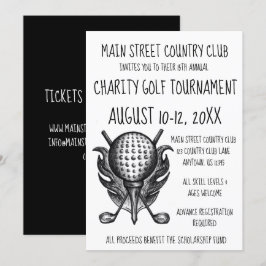 Charity Golf Tournament Sporting Event Ball Clubs Kaart
