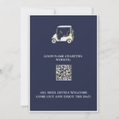 Charity-golftoernooi kaart (Achterkant)