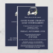 Charity-golftoernooi kaart (Voorkant / Achterkant)