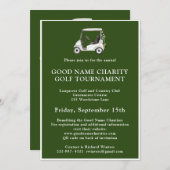 Charity golftoernooi kaart (Voorkant / Achterkant)