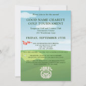 Charity golftoernooi Logo QR-code Kaart (Voorkant)