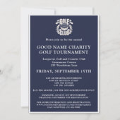 Charity golftoernooi Logo QR-code Kaart (Voorkant)