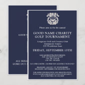 Charity golftoernooi Logo QR-code Kaart (Voorkant / Achterkant)