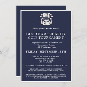 Charity golftoernooi Logo QR-code Kaart